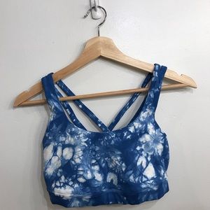Tie dye lululemon “energy” sports bra
